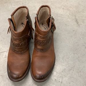 Freebird booties - sz 7 - leather western BOHO